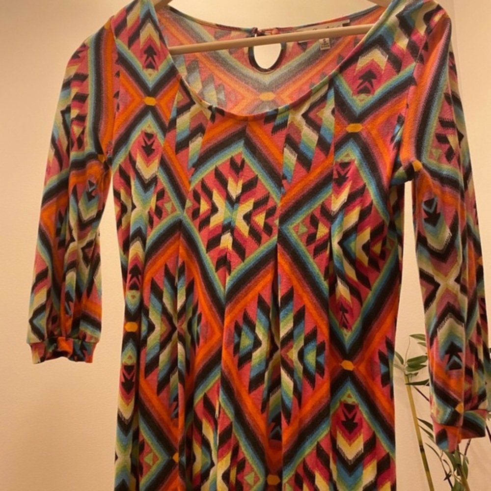 Fabulous Aztec Print Dress EUC